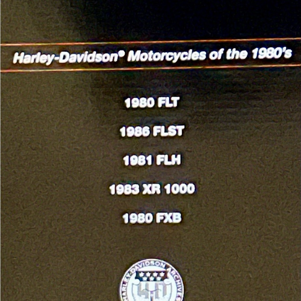Harley-Davidson Motorcycles of the 1980's and 1990’s Heritage Collection